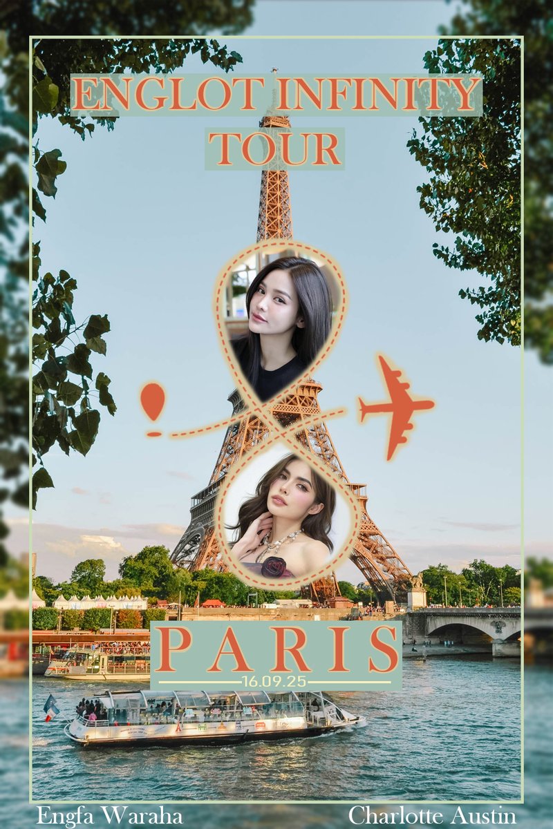 Englot4Infinity's tweet photo. ✈️ DON’T JUST SCROLL BY…

Paris is waiting for YOU! 🇫🇷

Grab your tickets today and make new memories you’ll never forget.

🎟️https://t.co/JcgNpsIf5G 

#EnglotInfinitytour 
#englot #อิงล็อต 
#EngfaWaraha #อิงฟ้ามหาชน 
#CharlotteAustin #ชาล็อตออสติน https://t.co/fhNuwc9WMN