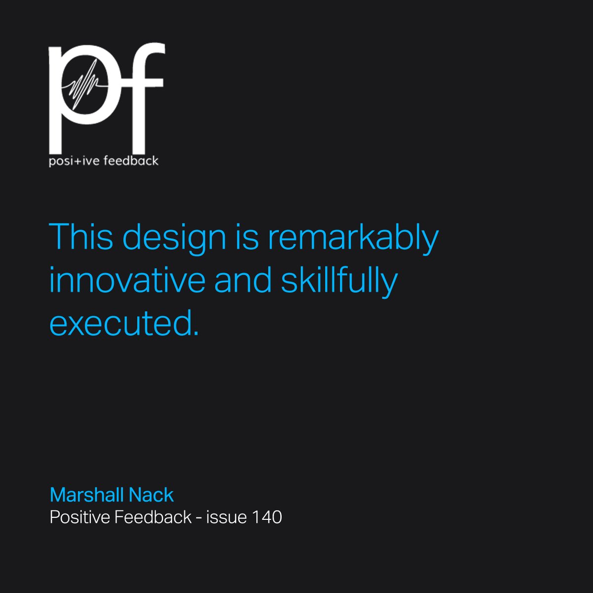 Node_Audio's tweet photo. Another brilliant review for SS-1. Marshall Nack at Positive Feedback, gives his views and opinion on our Support System One. . 
Here are a few quotes 🎶 from the review.  
Check out issue 140 of Positive Feedback to read the full review: https://t.co/P1C82NNV4M. . . #hifireview https://t.co/Oz3iuXX2rM