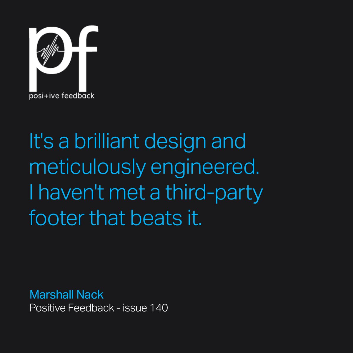Node_Audio's tweet photo. Another brilliant review for SS-1. Marshall Nack at Positive Feedback, gives his views and opinion on our Support System One. . 
Here are a few quotes 🎶 from the review.  
Check out issue 140 of Positive Feedback to read the full review: https://t.co/P1C82NNV4M. . . #hifireview https://t.co/Oz3iuXX2rM