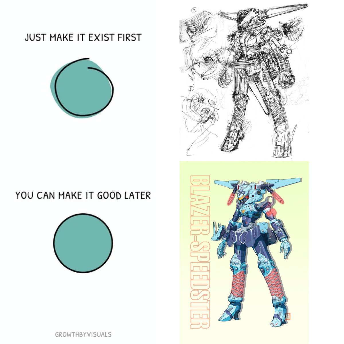 Just make it exist first, you can make it good later
#oc
#mecha 
