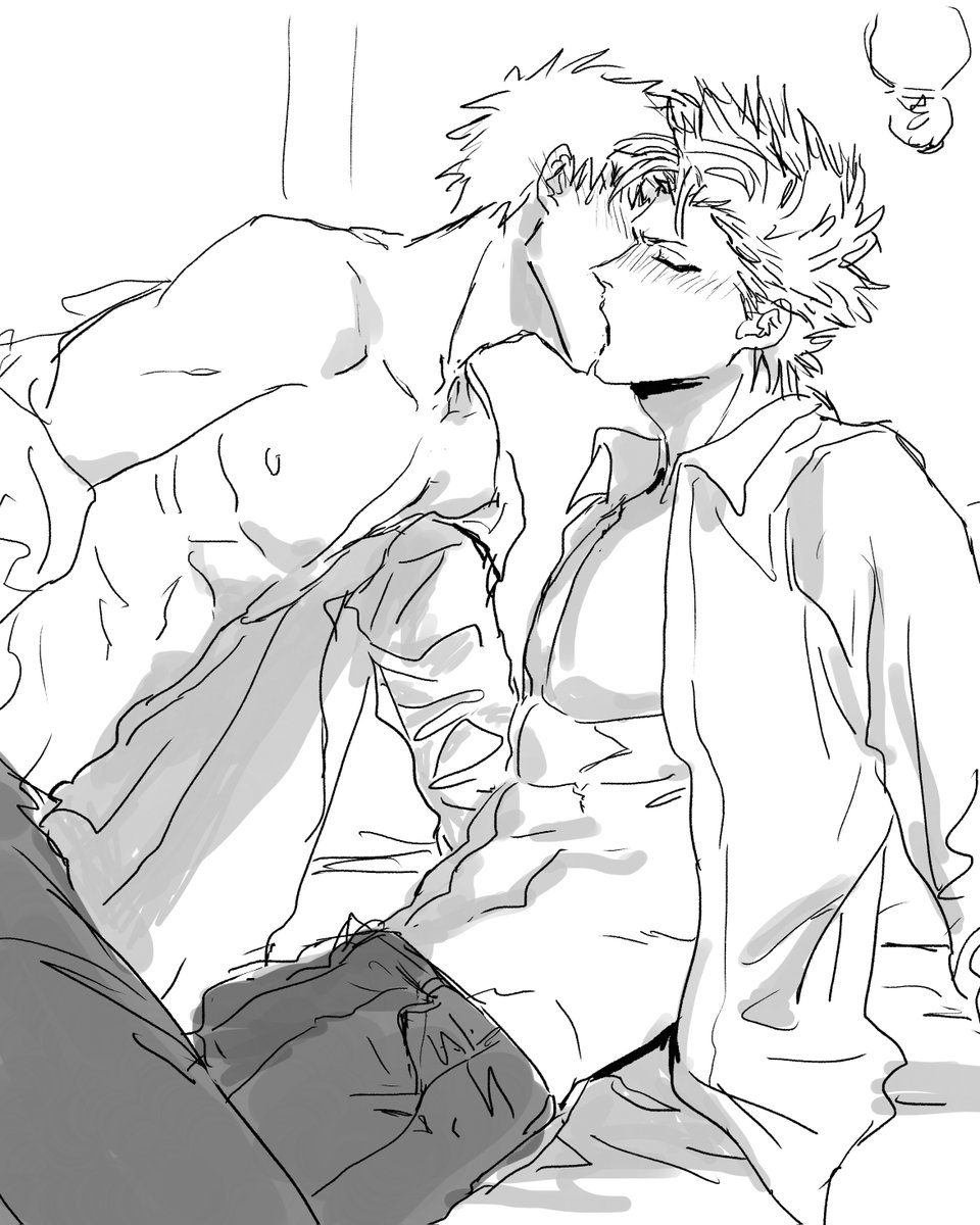 deccai84noki's tweet photo. 健康さんの現パロ一グリ萌えすぎて３次創作してしまい... https://t.co/Bt763VF8oT