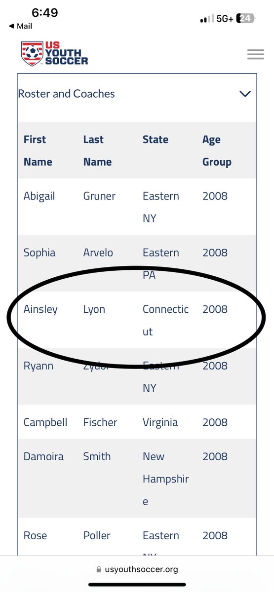 I am very excited to be selected for the 2008 ODP East Regional Team for 2025-2026. I appreciate the opportunity and I'm looking forward to working hard and competing!! <a href="/ImYouthSoccer/">ECNL/GA/Recruiting/College Soccer</a> <a href="/SteveCoxonCSN/">Steve Coxon Soccer Network</a>