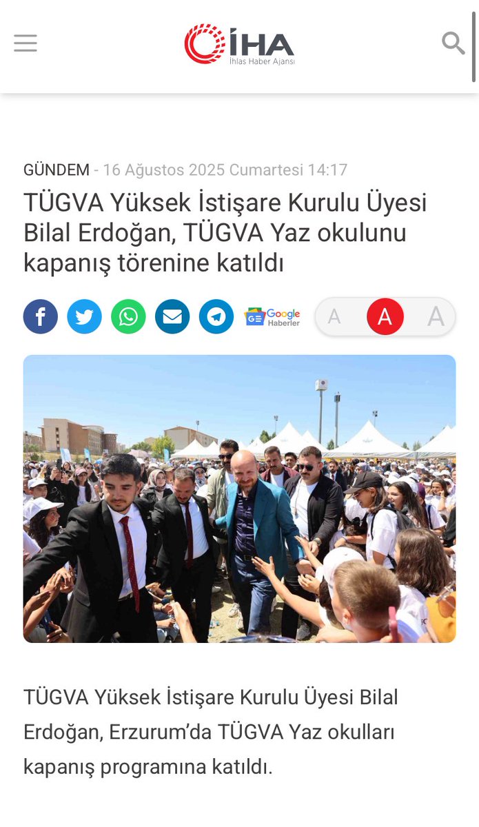 tugvaTR's tweet image. 📲Erzurum’da coşkuyla tamamladığımız Yaz Okulu Kapanış Programımızın basına yansımaları🗞️

#basın #biryazbingelecek #tügva #yazokulu