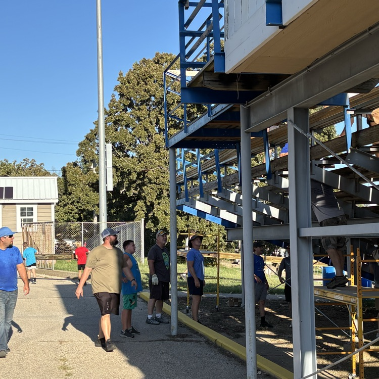 WeAreHolton's tweet photo. When you think about community, culture and football. Thanks to all the people working on our stadium this morning!! https://t.co/VkGB3vK63R