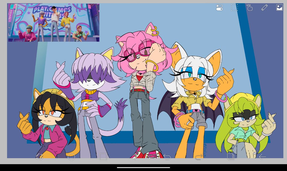 Ok I don't think I'm gonna finish this, so I decided to post it to show you that I've changed the Saja Boys to the Saja Girls.