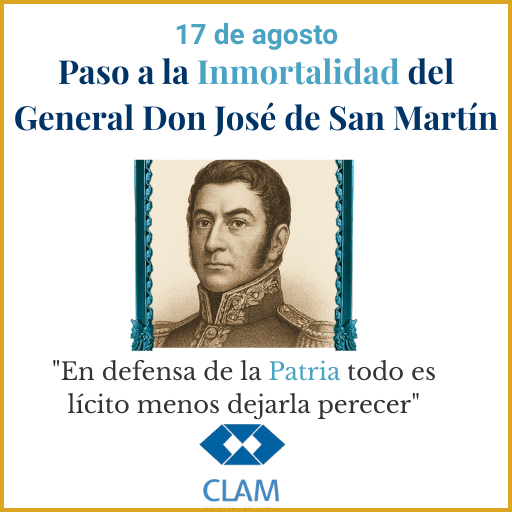 🇦🇷 17 de Agosto | Paso a la Inmortalidad del Gral. Don José de San Martín
Ejemplo de valentía y libertad que nos inspira a ejercer nuestra profesión con ética y compromiso.
#SanMartin #Clam  #Mendoza #Administración <a href="/CarlosDaparo/">Carlos Humberto Daparo</a> <a href="/juanmcalabria/">JuanMarceloCalabria</a> <a href="/TadeoGZ/">Tadeo Garcia Zalazar</a>
