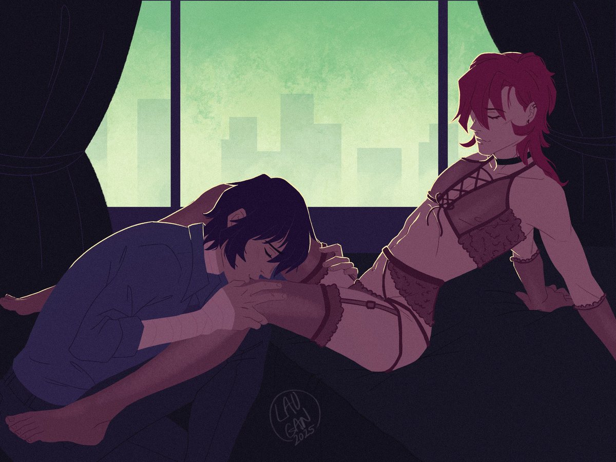Day 1 - Lingerie 🌃

#bottomchuuyaweek #skk #soukoku <a href="/BottChuuWeek/">BottomChuuyaWeek 🍷</a>