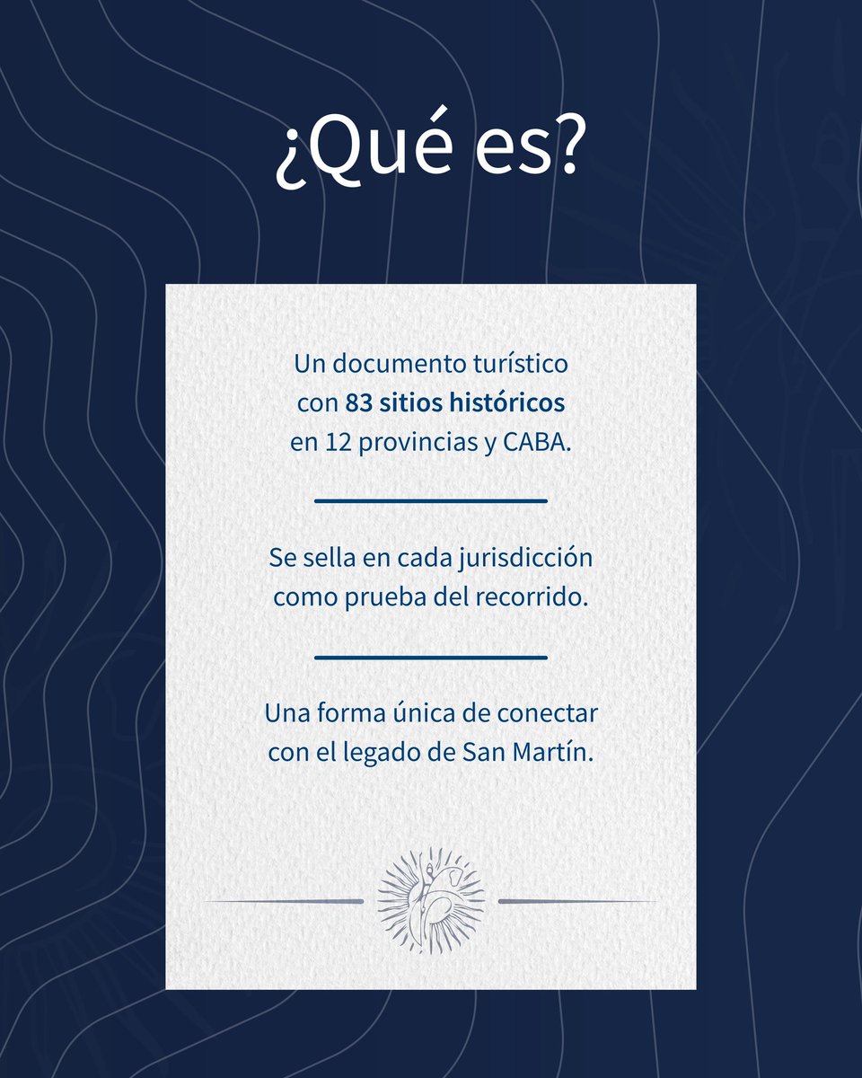 marcapaisar's tweet photo. A 175 años del paso a la inmortalidad del Gral. José de #SanMartín, su legado sigue marcando el rumbo.​🇦🇷

El Pasaporte Sanmartiniano es una invitación a conocer, valorar y transmitir los principios de libertad, unidad y compromiso con la construcción de la identidad nacional. https://t.co/7wfITNxJJy