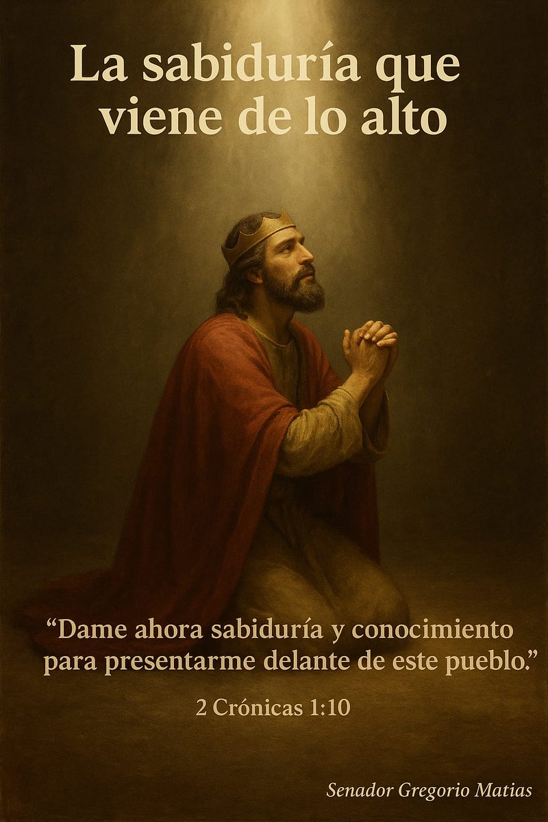 📖 La sabiduría que viene de lo alto

Cuando leemos la Palabra, encontramos un momento extraordinario en la vida del rey Salomón. Dios le ofreció pedir lo que quisiera, y él no pidió riquezas, ni poder, ni venganza. Salomón pidió sabiduría. Esa decisión no solo cambió su vida,
