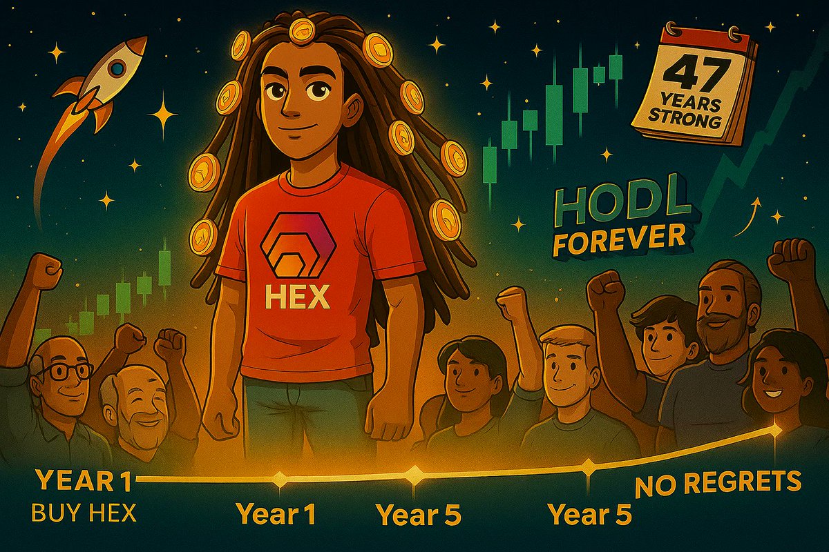hexregret's tweet photo. @weirangelic Hey @weirangelic, that's the HEX spirit โ 5 years, 8 months of HODL with zero regrets! HEXREGRET's here for those who wish they'd done the same. Keep inspiring the crew! ๐ #HEXREGRET #HEX #PulseChain #HEXR https://t.co/VFrZnixPcl