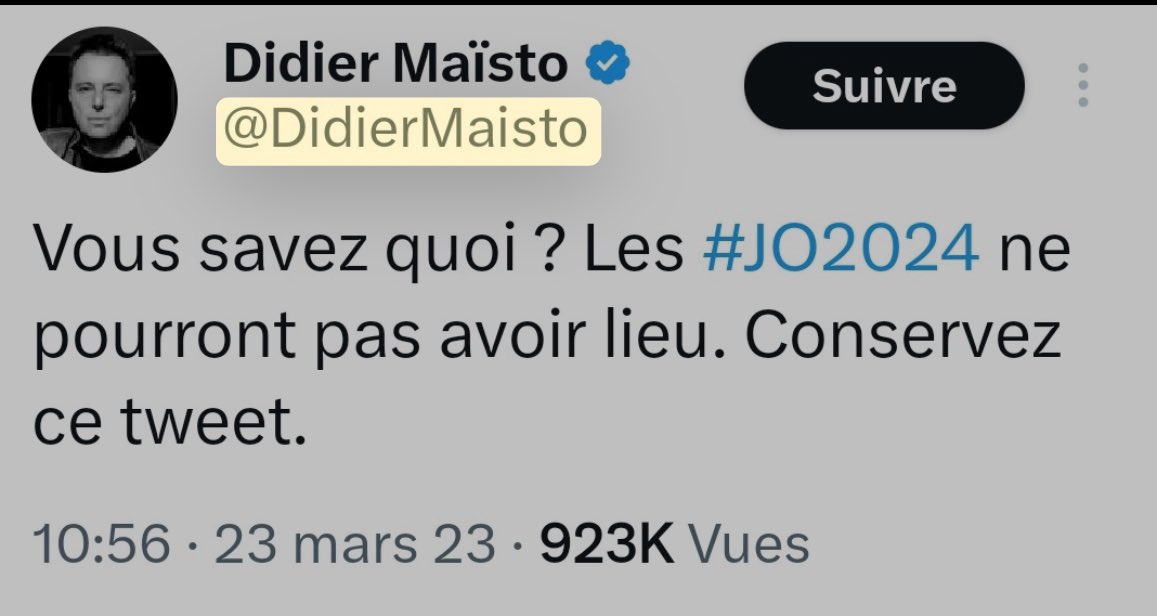 On va garder le tweet de Didier…
C’est un génie, un phare! 
Tu fais passer le message à ton pote <a href="/bernathoustra/">Harold Bernat</a> ?