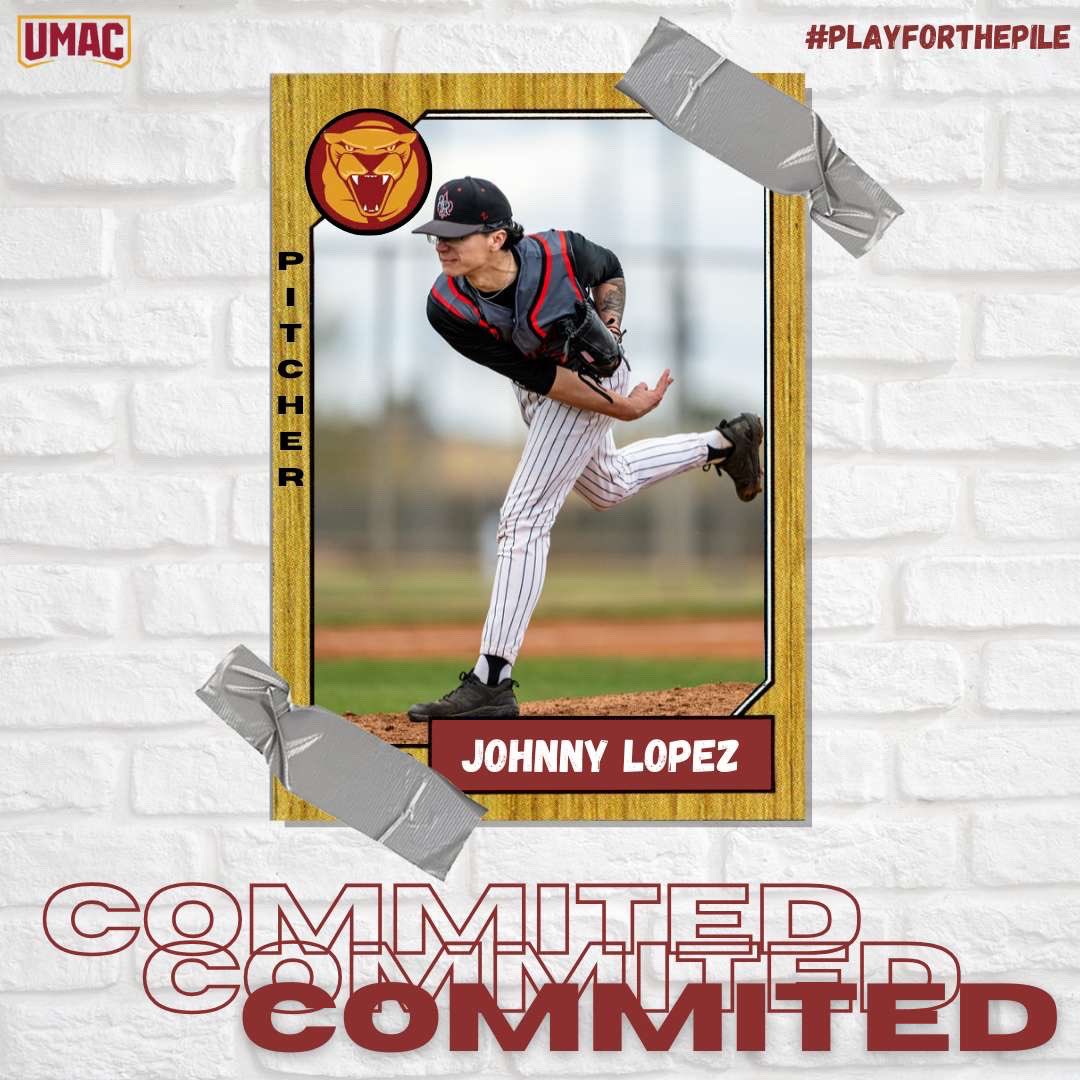 Congratulations to Johnny Lopez (RHP)!!! He is headed to the University of Minnesota-Morris for school and baseball!