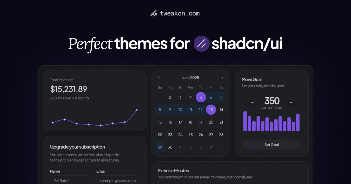Beautiful shadcn/ui themes | Theme Editor &amp; Generator bit.ly/47yvPcB