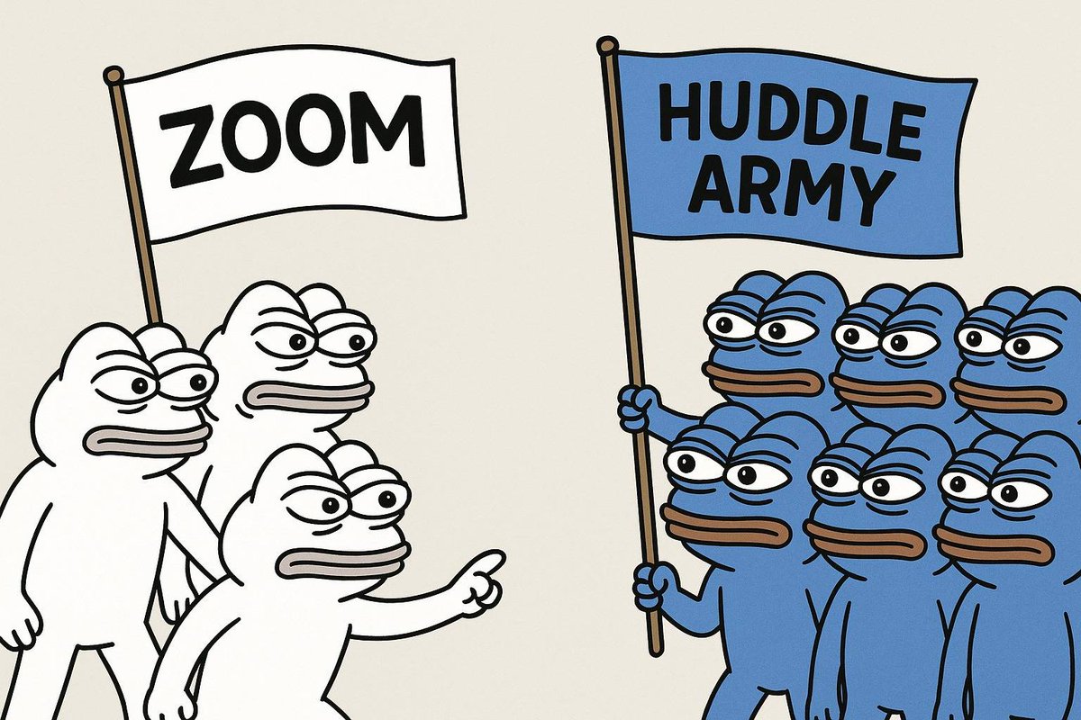 Ahyar255's tweet photo. From centralized to decentralized — the choice is clear. @huddle01com Army is always stronger and ready for the Web3 future 🔥
#Zoom #HuddleArmy https://t.co/MYAOLHyH1s
