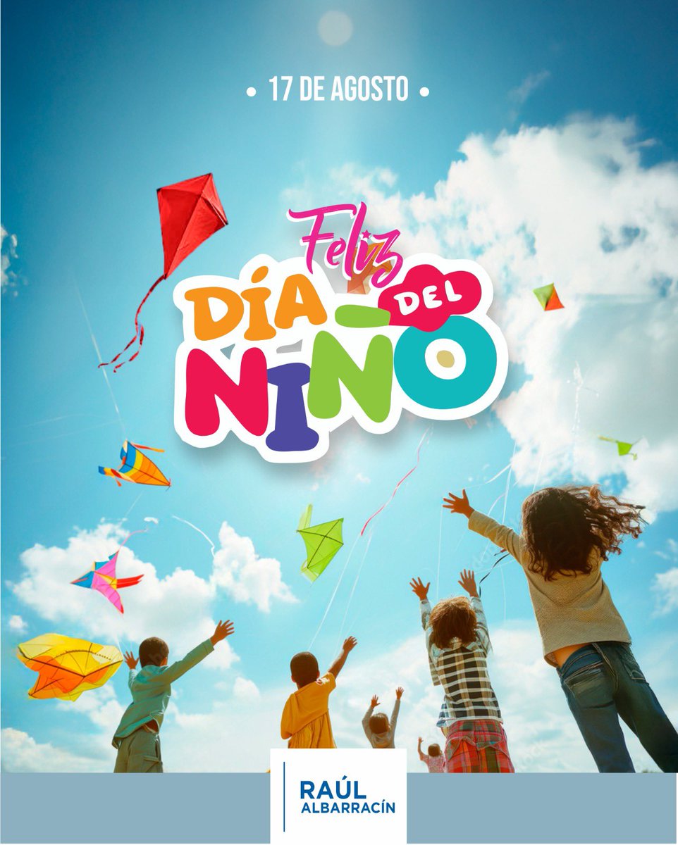 🌟💙
¡Feliz Día del Niño!
Que nunca falten los juegos, los sueños y la alegría que iluminan nuestro futuro.
