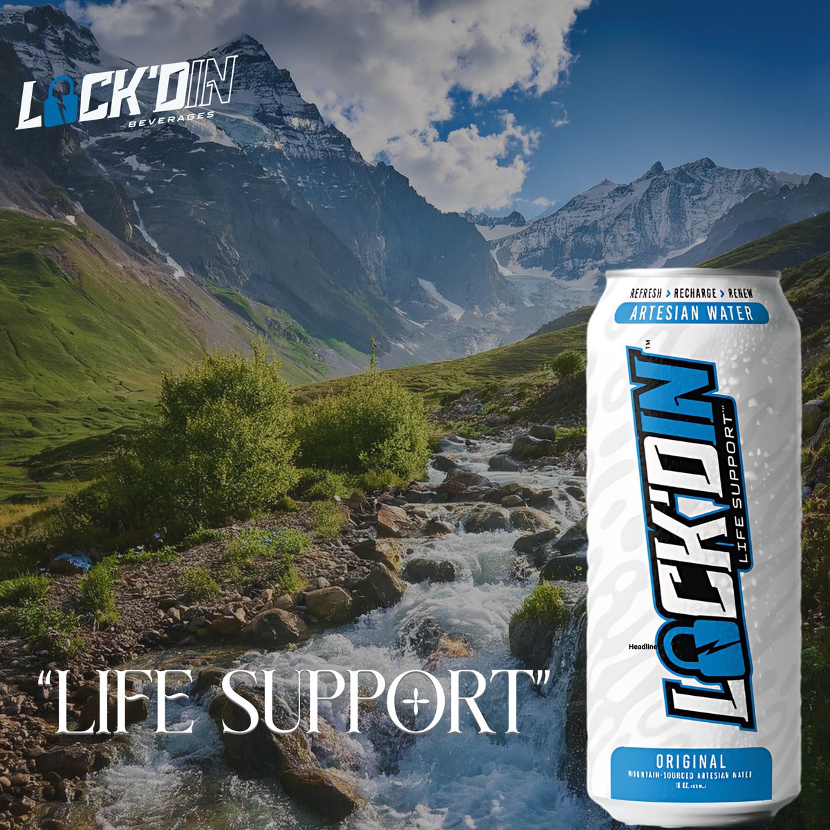 live_4_today_fl's tweet photo. Lock'DIN, a performance hydration brand by Next Gen Beverages $ltnc, @LiveLockdIn #lockdin offers :
#Artesian Water: premium mineral water from deep wells, naturally filtered, additive-free, with minerals for energy, focus, and performance. Branded "Life Support for the Thirst Hero in You."
Great tasting water!
Key features:
Alkalinity: Natural pH 8.2.
Sourcing/Purity: Protected mountain sources, contaminant-free; suits daily/workout hydration.
Benefits: Aids wellness, recovery, muscle function, mental clarity (mineral-based claims).
Purchase today at https://t.co/iSj707RfP8