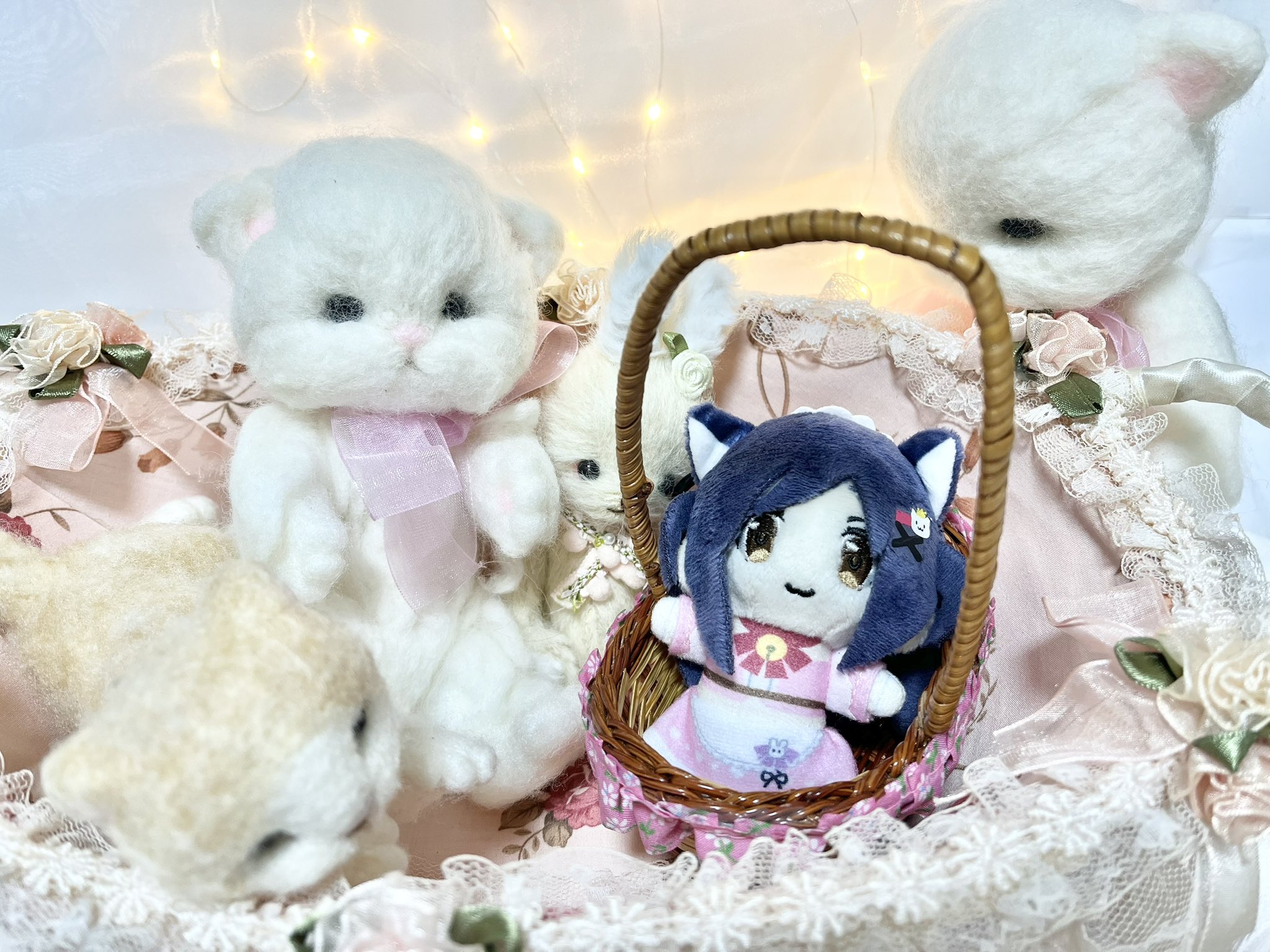 テディベア　ねこ　細川祐子作品 テディベア ねこ 細川祐子作品
