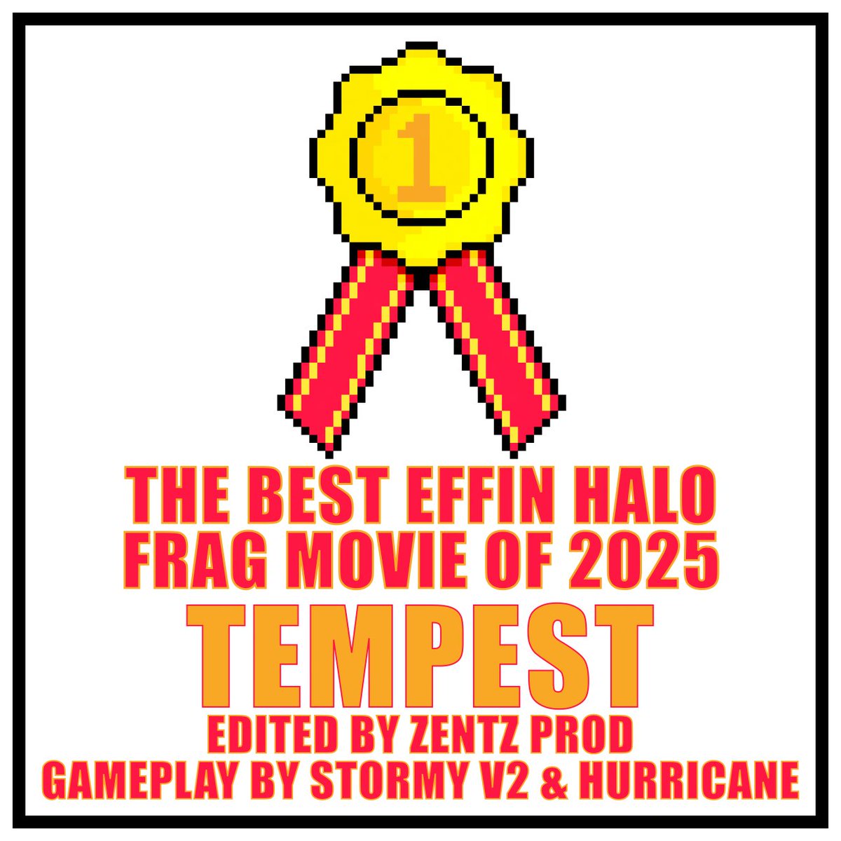 Congratulations to <a href="/ZentzProdEdits/">Zentz Productions</a> <a href="/StoRmY_v2/">StoRmY v2</a> &amp; <a href="/hurricanefps/">Jake</a> on having THE BEST EFFIN HALO FRAG MOVIE OF 2025. 

Watch the video here: youtu.be/QzTAl6oKd6I?si… 

Watch all the entries to The Best Effin Halo Frag Movie Competition here: youtube.com/playlist?list=… 

TEMPEST is