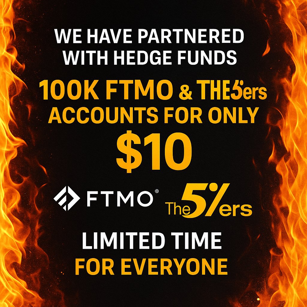 free PropFirm Knowledge (@free_propfirm) on Twitter photo We have partnered with biggest Hedge funds .
GIVING FTMO , THE5ERS propfirm accounts for 10$ only .
FOR LINK -
MUST
Follow <a href="/free_propfirm/">free PropFirm Knowledge</a> <a href="/Payout_cases/">payout_cases</a>
LIKE ❤️ RETWEET 🔁
COMMENT - FTMO 100K.
Link Will be sent in DM
LIMITED TIME We have partnered with biggest Hedge funds .
GIVING FTMO , THE5ERS propfirm accounts for 10$ only .
FOR LINK -
MUST
Follow <a href="/free_propfirm/">free PropFirm Knowledge</a> <a href="/Payout_cases/">payout_cases</a>
LIKE ❤️ RETWEET 🔁
COMMENT - FTMO 100K.
Link Will be sent in DM
LIMITED TIME