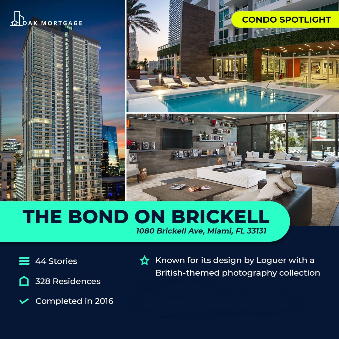 We've closed 5 loans for units in The Bond on Brickell.  Do you want to purchase a unit in the Bond?  Or do you already own a unit here and wish to refinance?  

#thebond #bondonbrickell #brickell #wallstreetsouth #nonwarrantablecondo #condoloan #mortgagebroker #miami