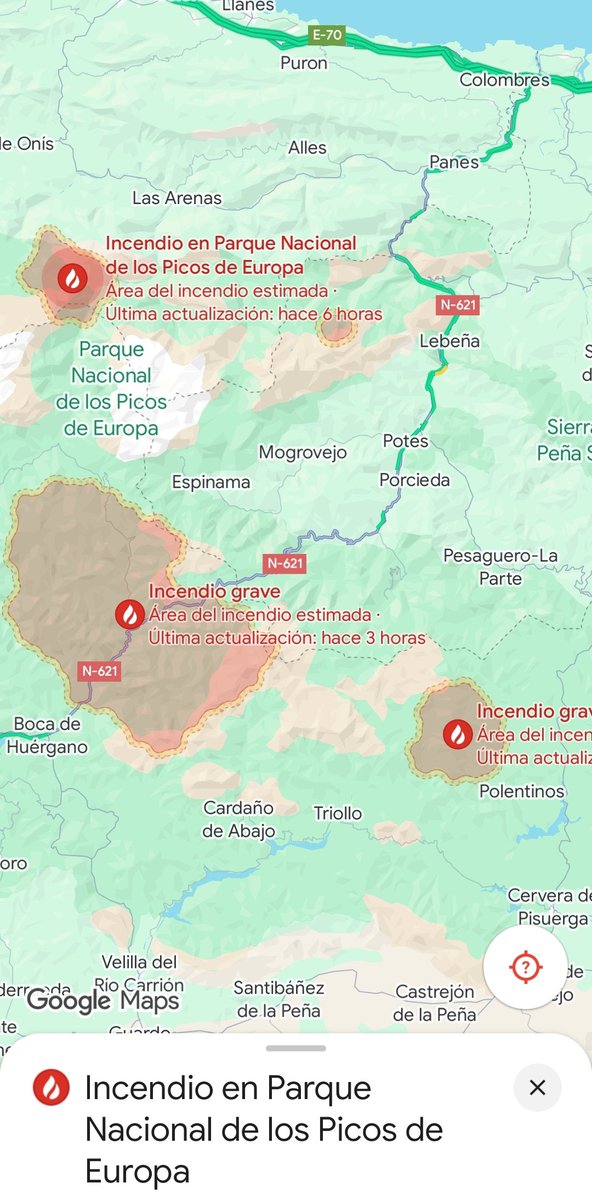 Arden los Picos de Europa. No hay cárceles suficientes para todos los delincuentes de este país! 🤦