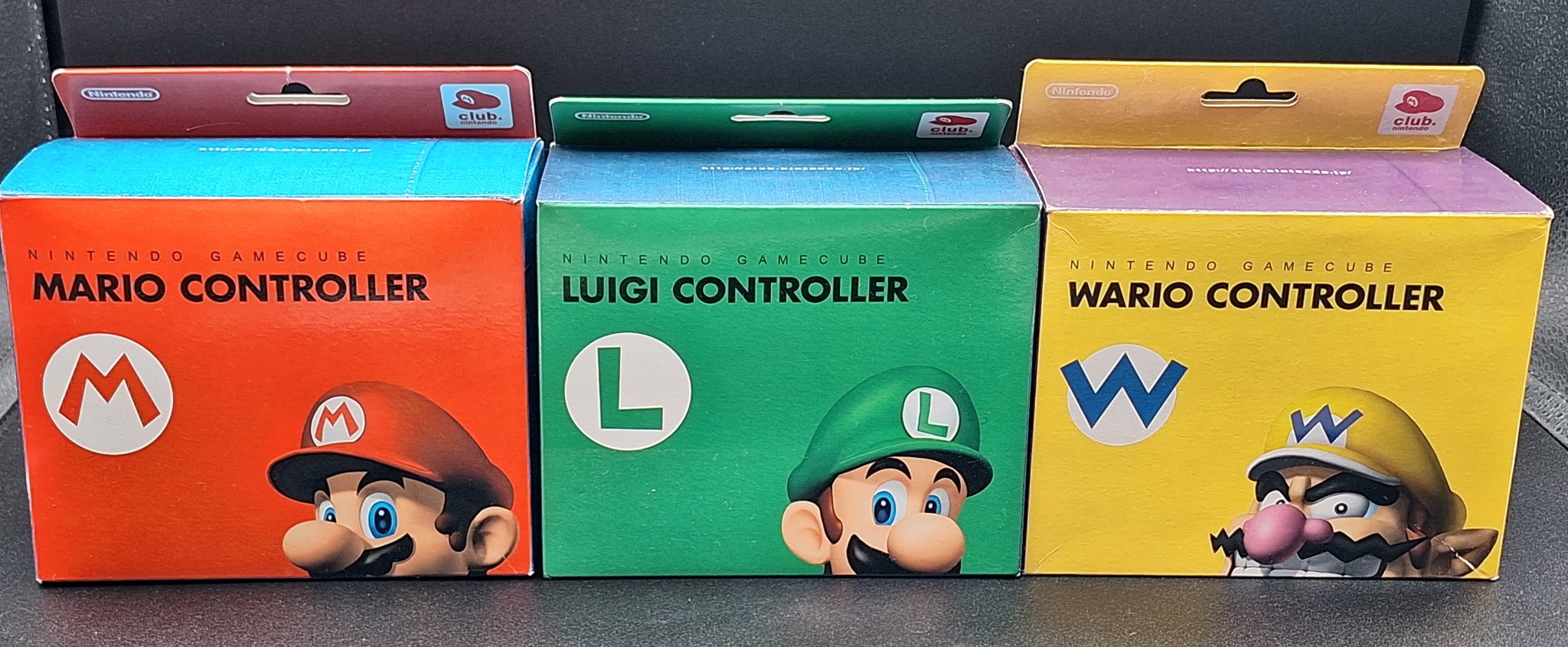 ゲームキューブコントローラー　クラブニンテンドー限定　マリオ　ルイージ　ワリオ ゲームキューブ コントローラー ワリオ クラブニンテンドー