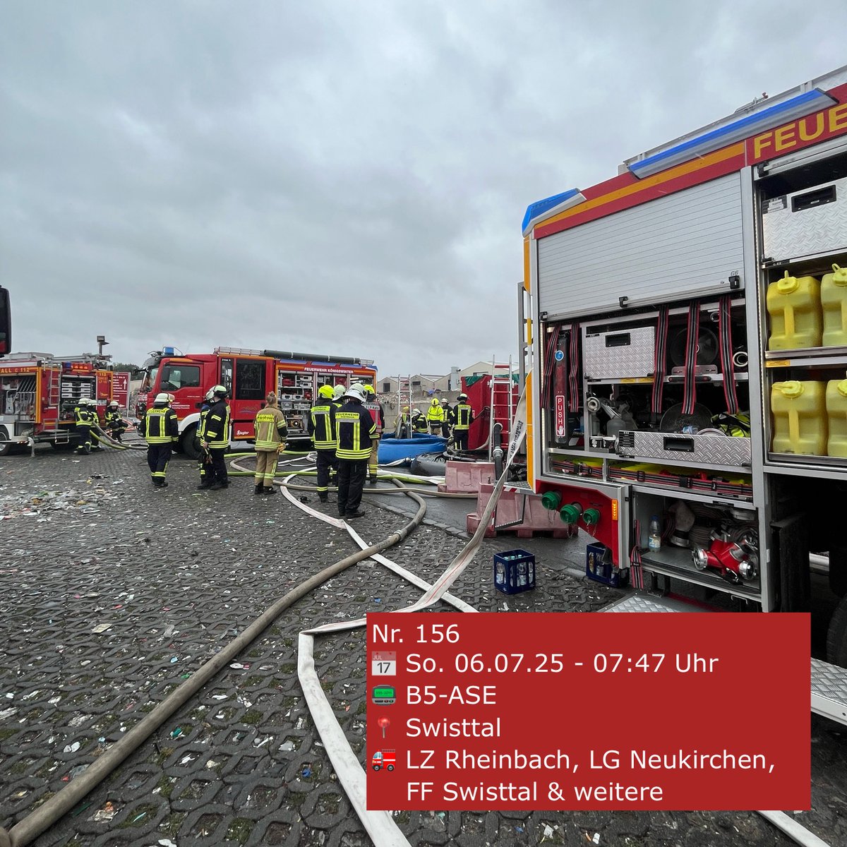#Einsatzbilanz | Juli 2025 | #Sommerferien? 🏖️ Trotzdem stehen unsere 9 Löscheinheiten 24/7 bereit! 🚒 Nur unser #Monatsrückblick kommt mit ein wenig Verspätung.😎 Im Juli wurden die ehrenamtlichen Einsatzkräfte zu insgesamt 22 Einsätzen alarmiert.
#Einsatzstatistik #Rheinbach112