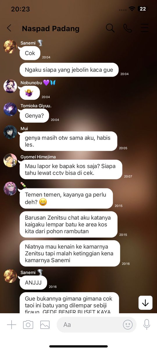onifess's tweet photo. kny!au contains implied m/f , implied obamitsu , harshwords 

imagine para hashira dan uppermoon tinggalnya seberangan, perkara batu aja bisa jadi masalah besar 
https://t.co/meJe0Gmzkl