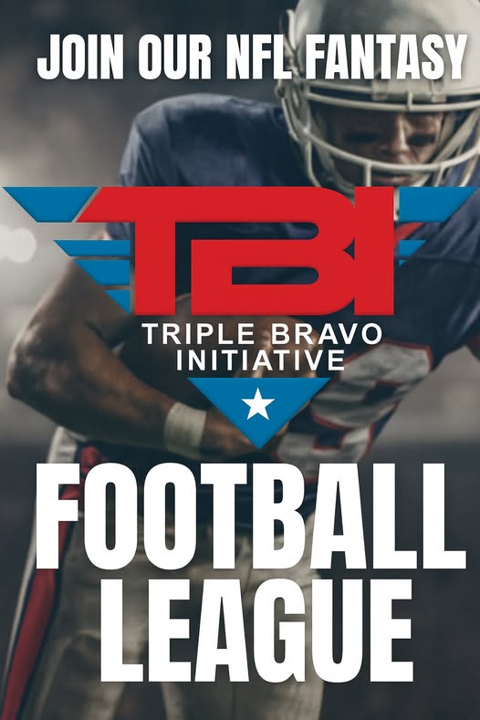 TripleBravoOrg's tweet photo. Join the Triple Bravo Fantasy Football League!

UPDATE: Only 6 spots left — claim yours now!

Are you ready to compete, talk some smack, and support a great cause? Our official NFL Fantasy Football League is now open!

, we’re running 12 teams, standard rules, with a LIVE Draft on Tuesday, August 26th at 7PM CST. Hosted on https://t.co/2zg6HRSaMu

Do you have what it takes to dominate the league and earn bragging rights?

Drop a comment or DM us to get an invite!

Every touchdown scored helps fuel our mission to support Veterans with TBI and PTSD. Let’s build community, have some fun, and make a real difference—one game at a time.

@followers

#TripleBravoInitiative #FantasyFootball #NFLFantasy #VeteranSupport #SupportOurVeterans #TBI #PTSD #BrotherhoodThroughFootball #GameOnForGood #FantasyWithPurpose