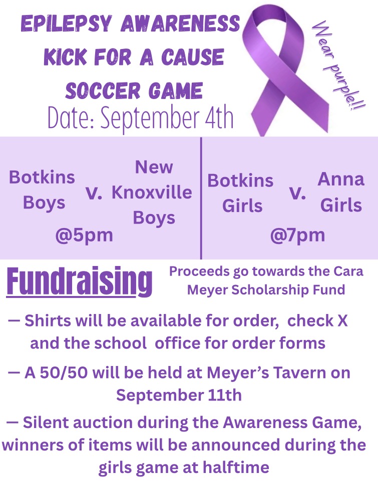 BotkinsGSoccer's tweet photo. Share, share, share! We want to Pack the Park with Purple for our awareness game! Online store for presale shirts should be available early this week, keep an eye out for the link. https://t.co/qLAJp5Yaw7