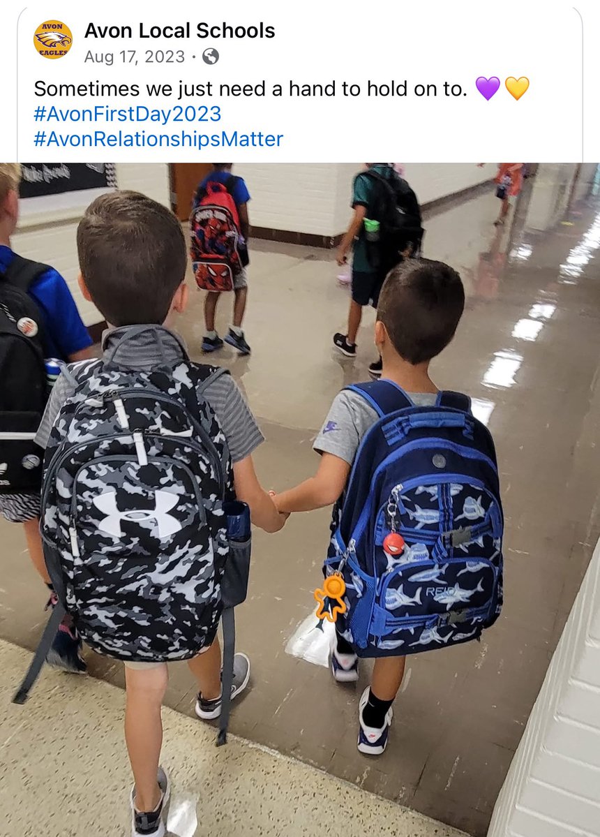 Dani G (Danielle Griffin) (@daniemgee788) on Twitter photo Nothing like a little cry in the Starbucks long drive thru line when this picture came up this morning… Reid & his bud Declan heading from the bus to <a href="/steph_heideman/">Stephanie Heideman</a>’s class on their first day at <a href="/Avon_East/">Avon East Elementary School</a> - they will be starting their Heritage journey together as well 🥹🥹🥹 Nothing like a little cry in the Starbucks long drive thru line when this picture came up this morning… Reid & his bud Declan heading from the bus to <a href="/steph_heideman/">Stephanie Heideman</a>’s class on their first day at <a href="/Avon_East/">Avon East Elementary School</a> - they will be starting their Heritage journey together as well 🥹🥹🥹