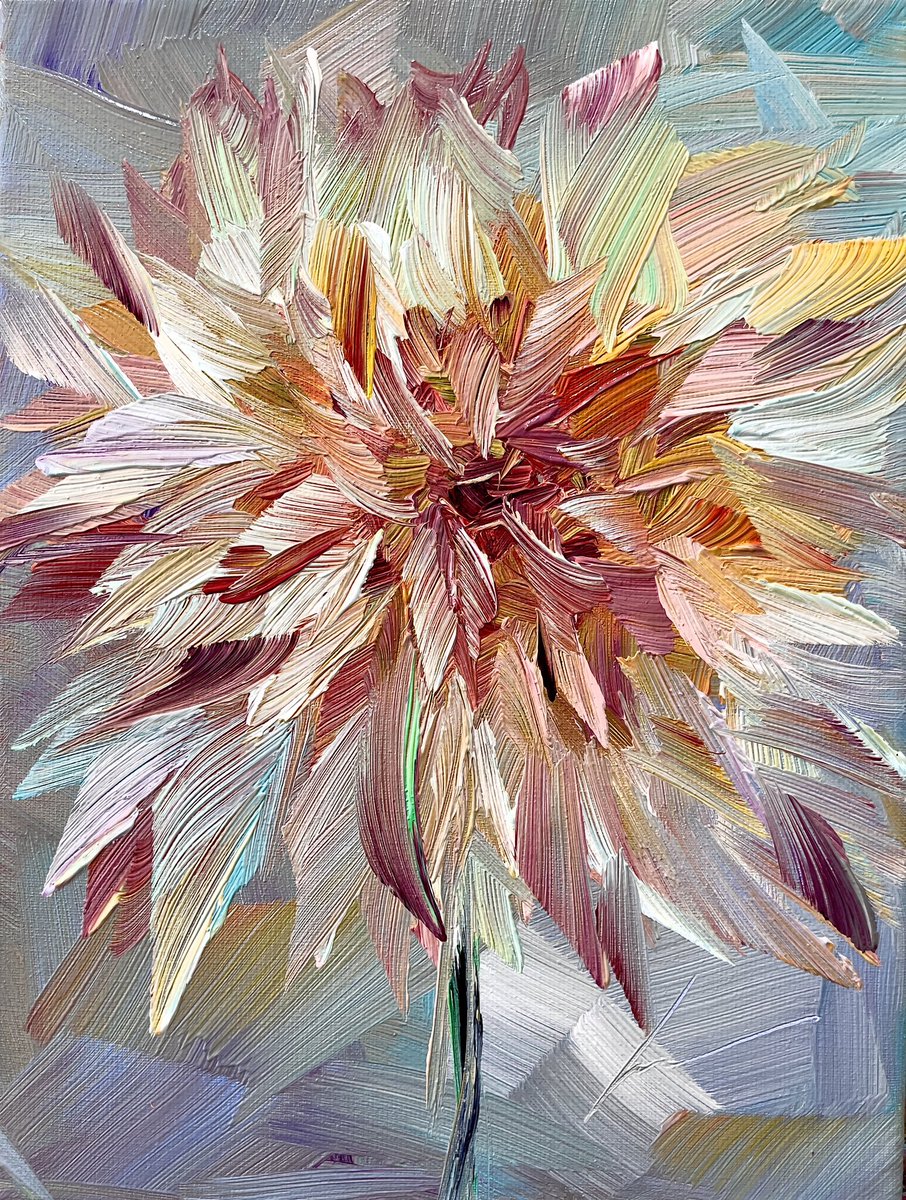Dahlia painting