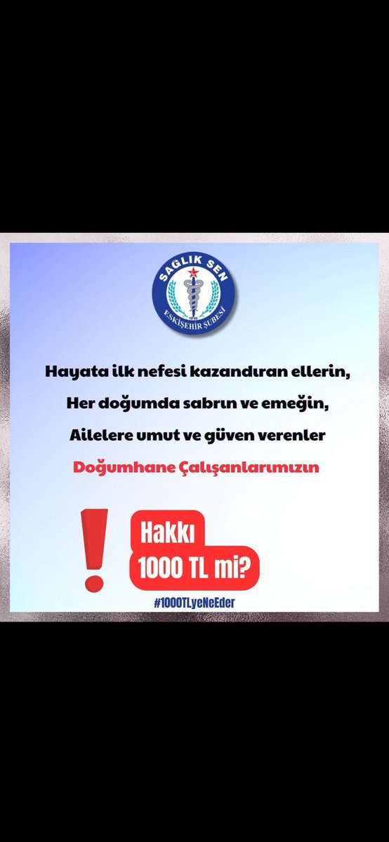 Batuhan14120455's tweet photo. @EsSaglikSen26 
@HHKoksalES 
@boyrazozgur112 
#1000TLyeNeEder 
Hakkımız 1000 tl mi ? 
@RTErdogan 
@isikhanvedat https://t.co/MauqlGBUaB