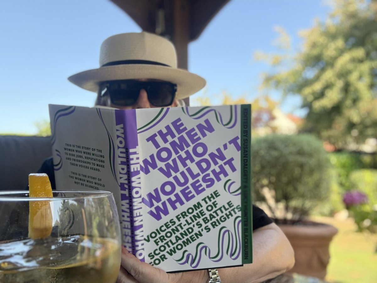 Cynthia Guthrie. (@cynthguthrie) on Twitter photo To the wonderful <a href="/ForWomenScot/">For Women Scotland</a>. Please support them at Holyrood on 4th September and donate to their cause.
Oh and buy this book. #TheWomenWhoWouldntWheesht To the wonderful <a href="/ForWomenScot/">For Women Scotland</a>. Please support them at Holyrood on 4th September and donate to their cause.
Oh and buy this book. #TheWomenWhoWouldntWheesht