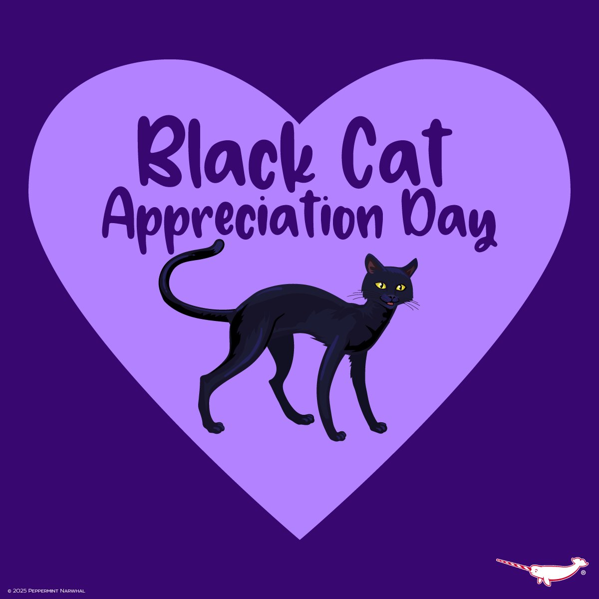 Happy #BlackCatAppreciationDay!

Shop #PeppermintNarwhal:
peppermintnarwhal.com

Int'l Shoppers visit our #Etsy store:
etsy.com/shop/Peppermin…