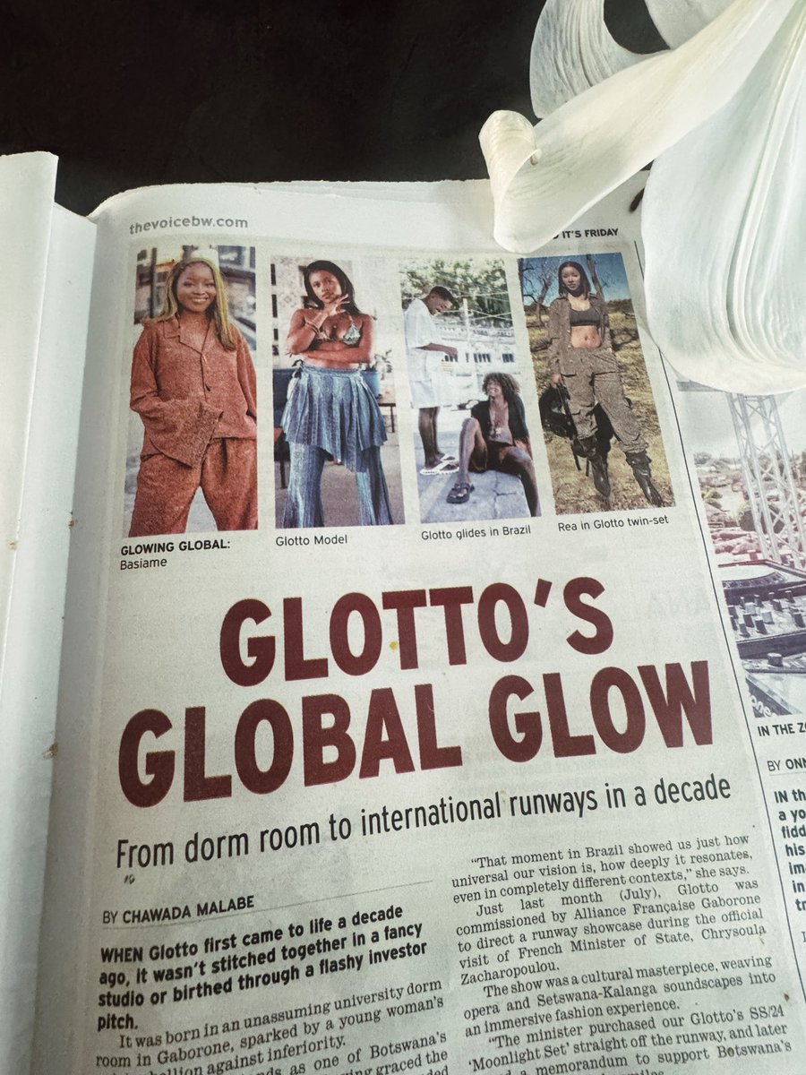 A strong story for a soft Sunday Glotto Gids 🤩🤌🏾. Grab the latest issue of The Voice Newspaper Botswana  and catch up on everything Glotto. 🗞️

‼️REMEMBER GLOTTO GIDS ITS OUR LAST MONTH IN BROADHURST before we RELOCATE ‼️Visit SYNERGY. today 

🤩 #GlottoGlow 🤩