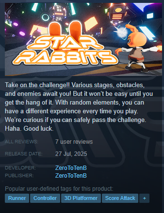 How nice would it be to have 10 reviews? It's hard to fill 10 reviews.😭😭

#indiegames #starrabbits #Reviews