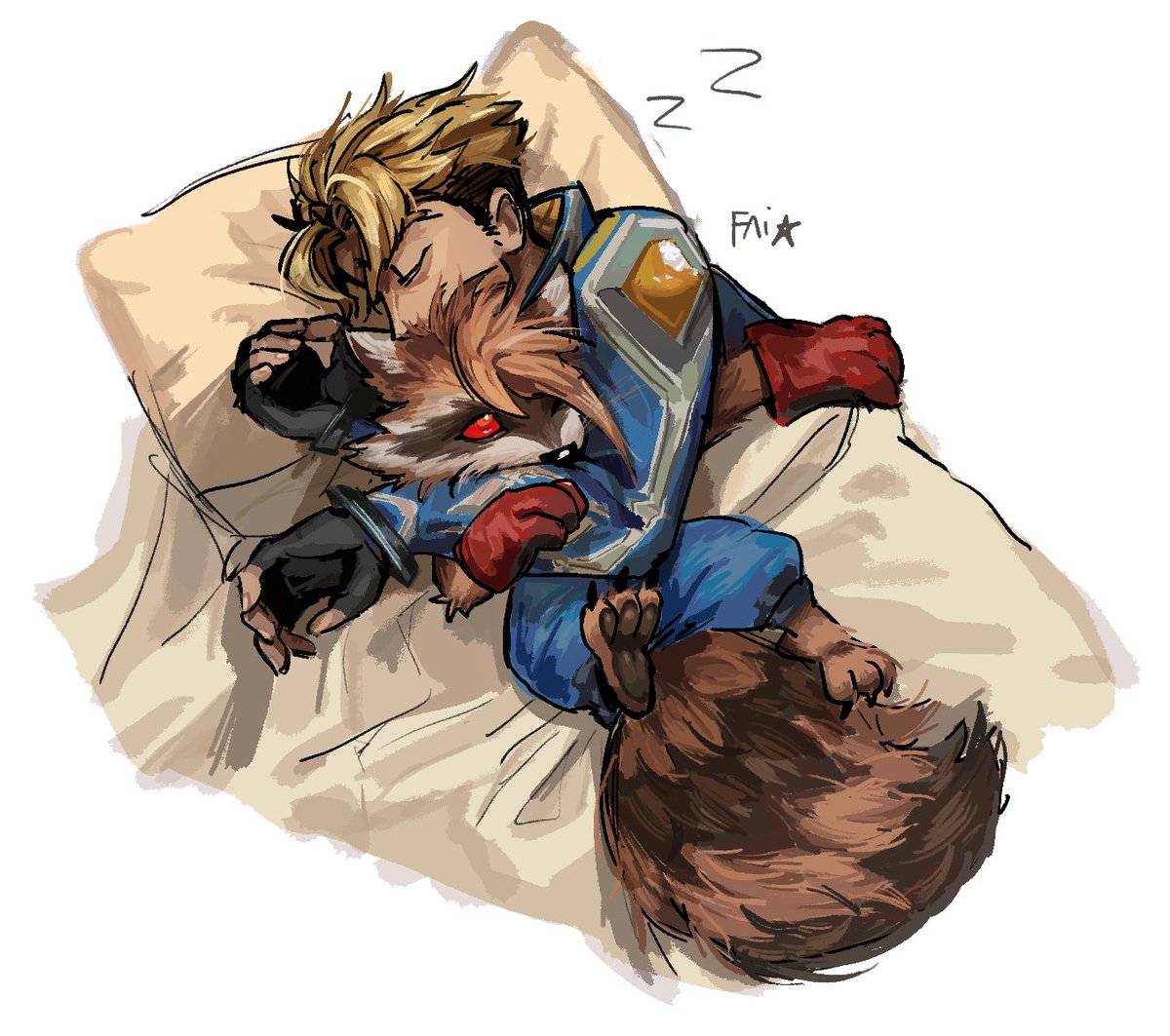 SIRISOAP's tweet image. Sweet dreams 😴 
#MarvelRivals #Starlord #Rocket