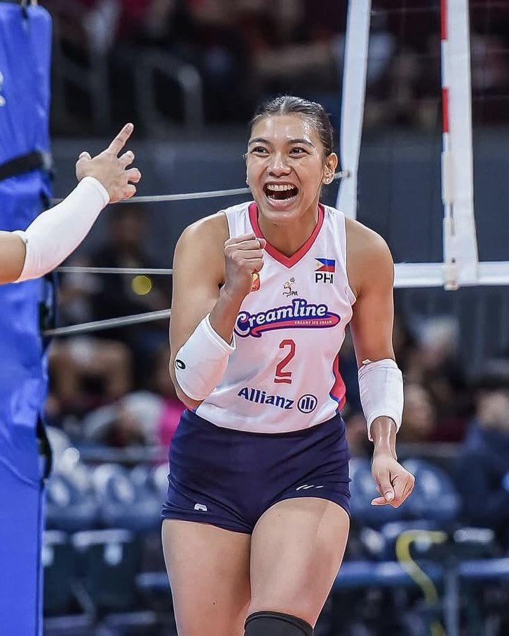 vmgasia's tweet photo. CAPTAIN. LEGEND. QUEEN. ๐ Congrats to Alyssa and the Creamline Cool Smashers on the PVL on Tour 2025 bronze ๐ฅ and to our Phenom for being named Best Outside Spiker! ๐๐ We are so proud of you!
๐ธ: @pvlph @OneSportsPHL
#AlyssaValdez #VMGTalent https://t.co/T10aK48l7h