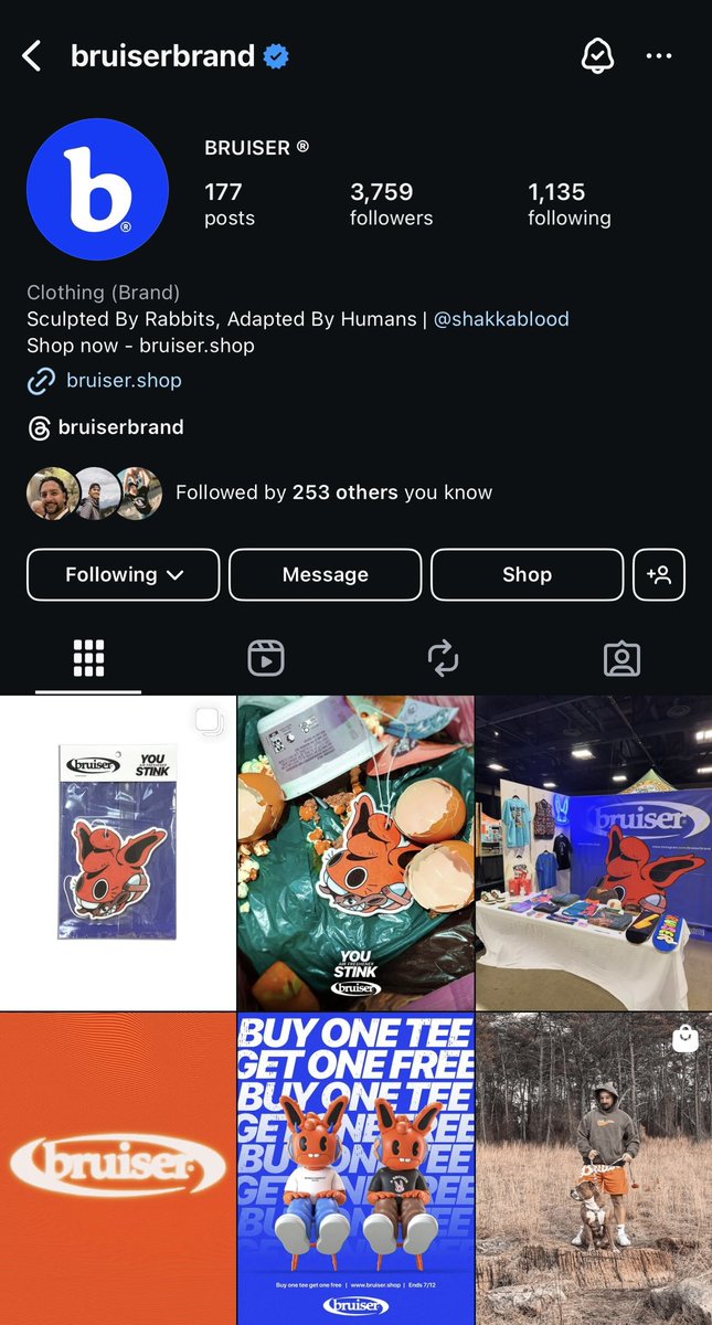 It costs $0 to follow/support my solo run clothing brand on IG.

🥲👌👈