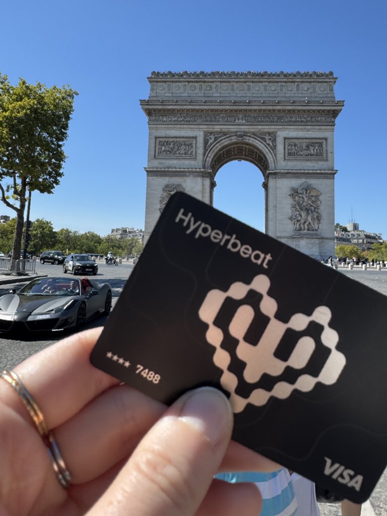 Swipe it in Paris, stack it on-chain.
Hyperbeat Pay is closer than you think.