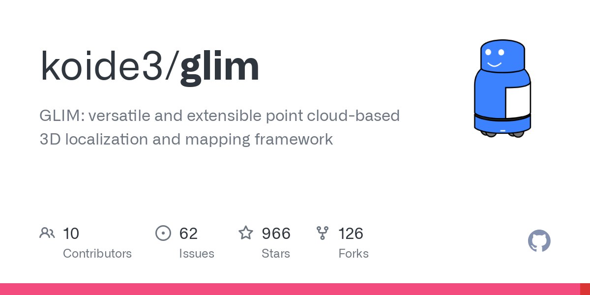 fun__programmer's tweet photo. 🚀 GLIM — open-source platform for 3D SLAM with LiDAR.
⚙️ ROS, GPU, modular design.
🤖 Built for robots and drones.
🔗 https://t.co/HwioodhmW0
#SLAM #LiDAR #Robotics #3DMapping #ROS #OpenSource #AI #DroneTech #map3d https://t.co/3h1i8aVLV5