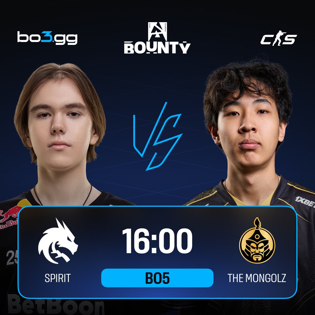 Spirit are chasing their second trophy in a row — but can The MongolZ stop them? 🔥

The Grand Final of 🇩🇰 BLAST Bounty 2025 Season 2 is about to kick off in just 10 minutes 👀
