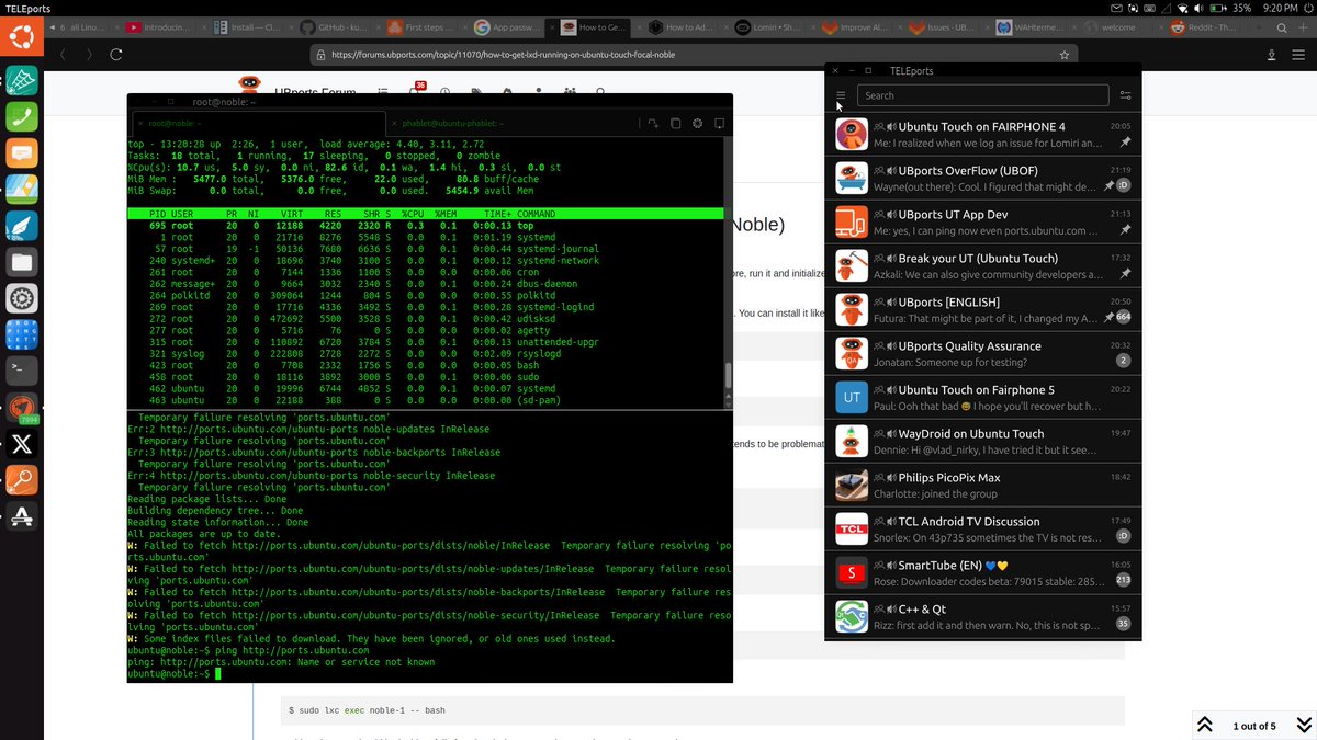 kugi_igi's tweet photo. Getting old is liking these colors on the terminal becasue they're easier to read 😆

#Lomiri #Convergence #UbuntuTouch #Fairphone4 #UbuntuNoble https://t.co/QUaytOMHDM