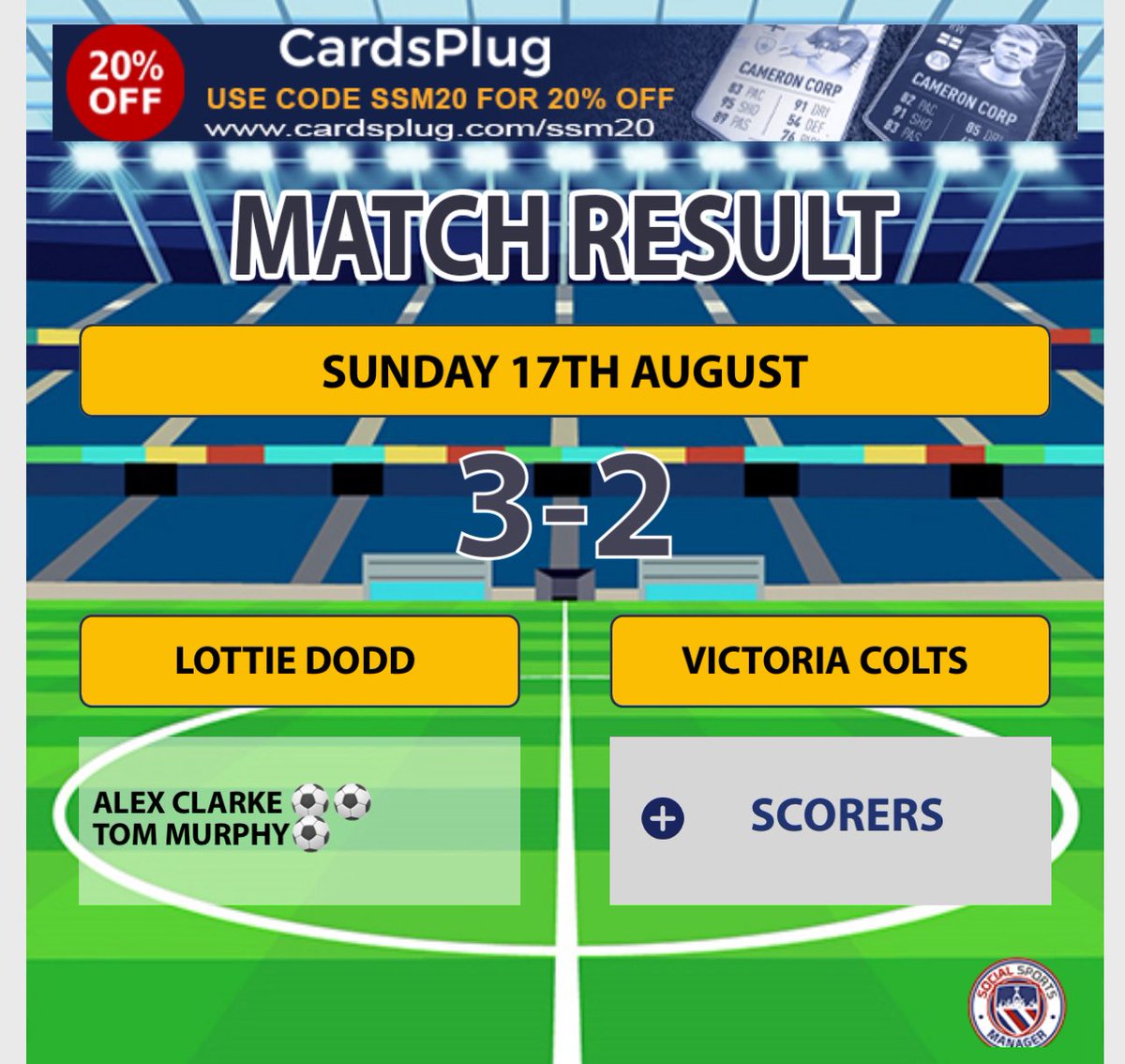 LottieDoddFC⚽️ (@lottiedoddfc) on Twitter photo What a game! <a href="/viccycoltsSNRFC/">VictoriaColtsFC</a>
Went 0-2 down from a worldie in the 1st half then got caught napping from a corner early second half.
Alex “Starboy” Clarke had a fine brace then a Hollywood script happened. Tom M nodded a winner with the last touch of the game. 3-2 winners!😍 What a game! <a href="/viccycoltsSNRFC/">VictoriaColtsFC</a>
Went 0-2 down from a worldie in the 1st half then got caught napping from a corner early second half.
Alex “Starboy” Clarke had a fine brace then a Hollywood script happened. Tom M nodded a winner with the last touch of the game. 3-2 winners!😍