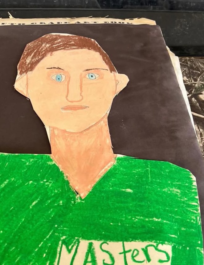 BrentleyGC's tweet image. When he was in elementary school, Jackson Herrington drew this picture.

Now, he’s going to be playing in the 2026 Masters.