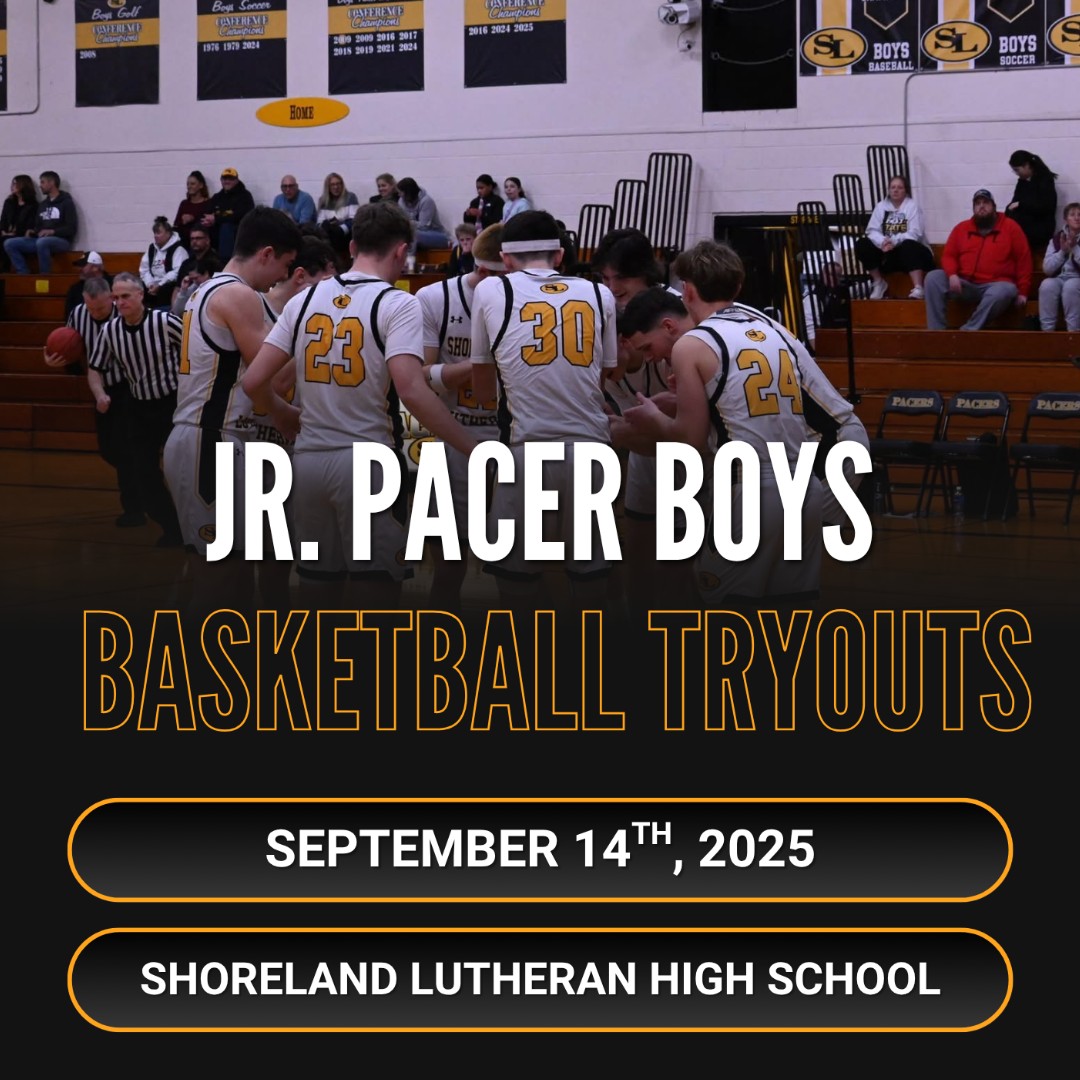 ShorelandLuthHS's tweet photo. π Jr. Pacers Basketball Tryouts (grades 4β8)
π Shoreland Lutheran HS
π
Sun, Sept. 14
π Times vary by grade β see details & register at https://t.co/r7koXWo9bd
β
No walk-ups allowed
π§ Contact: koschnitzkej@slhs.us
#JrPacers #FuturePacers #ShorelandStrong https://t.co/HLgrUJKKli