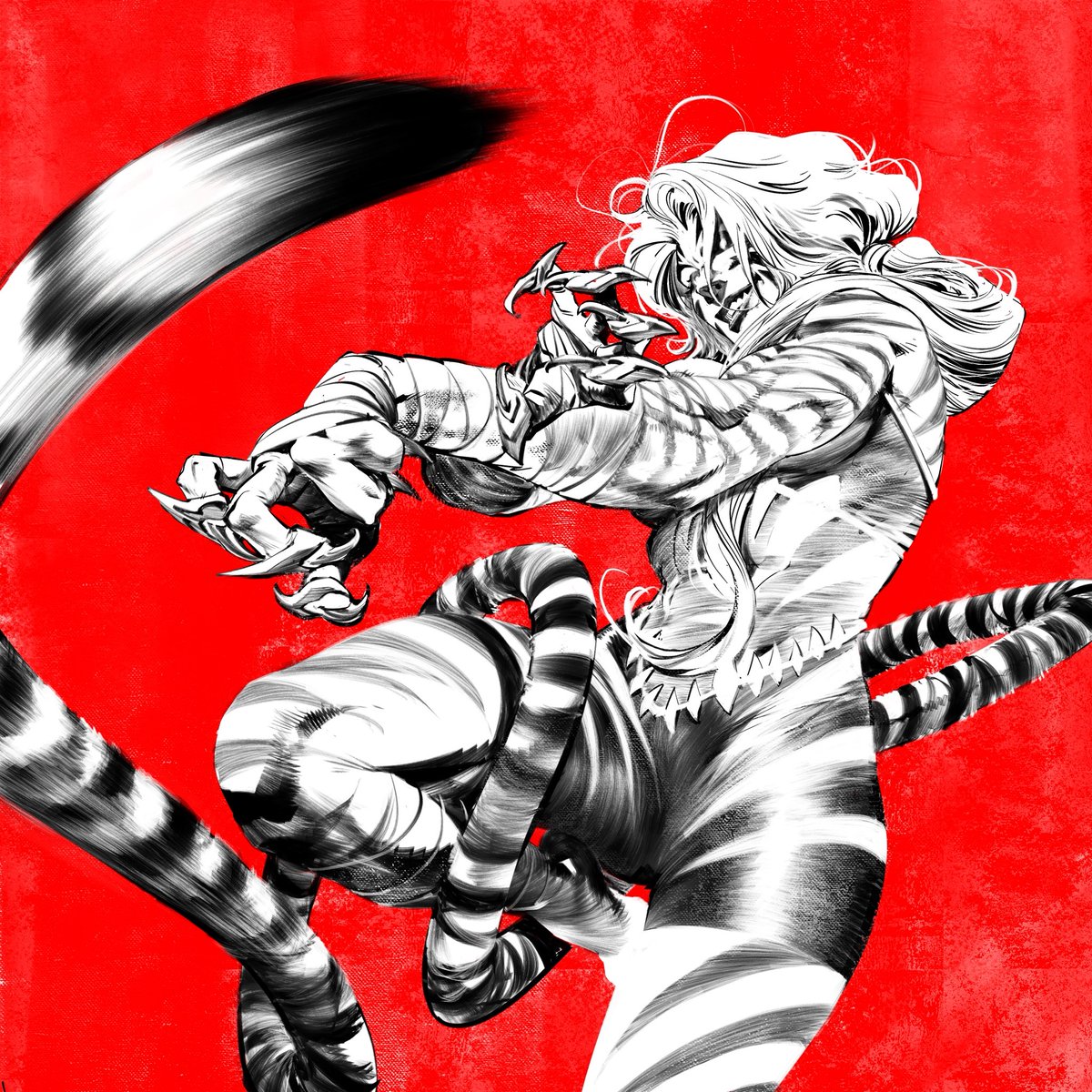 TheWarblazer's tweet photo. Midnight Missions Martial Art edition No. 4:

Tigra - The Way of the Claw

Been crazy busy cooking stuff up at Marvel, but have been chipping away at this between pages and covers! https://t.co/lSViCMJQ5K