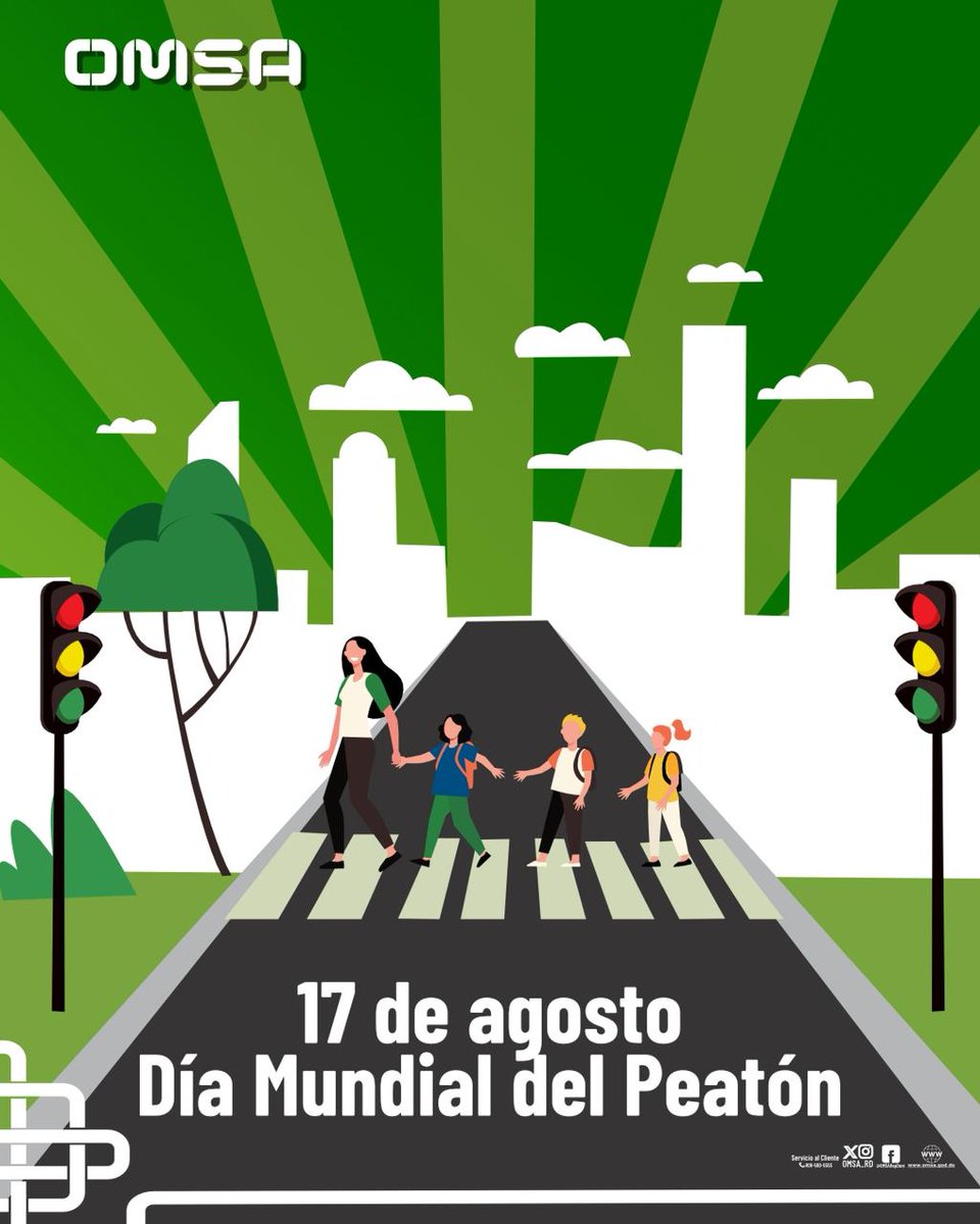 🚶‍♂️Desde nuestra institución nos unimos a la conmemoración del Día Mundial del Peatón, reafirmando nuestro compromiso con la seguridad vial, la movilidad sostenible y el diseño de espacios públicos más inclusivos y accesibles para todos los ciudadanos.

#OMSARD