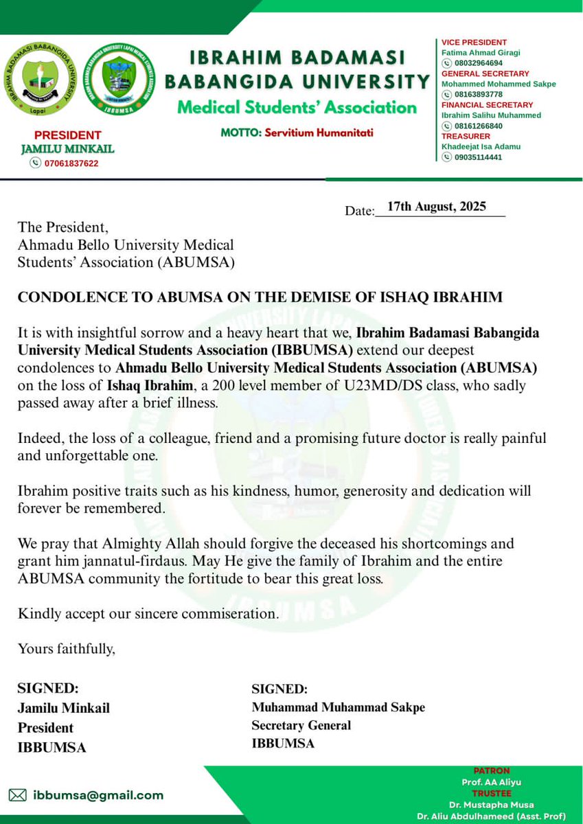ibbu_msa's tweet photo. OUR CONDOLENCES TO ABUMSA https://t.co/JeAw3J2qIe